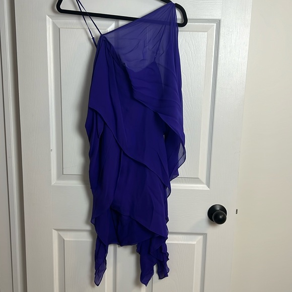 100% Silk BCBG Asymmetrical Y2K Dress (size 2) - Picture 1 of 8